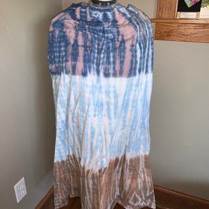 Cute and Relaxed Tie-dye Maxi Skirt